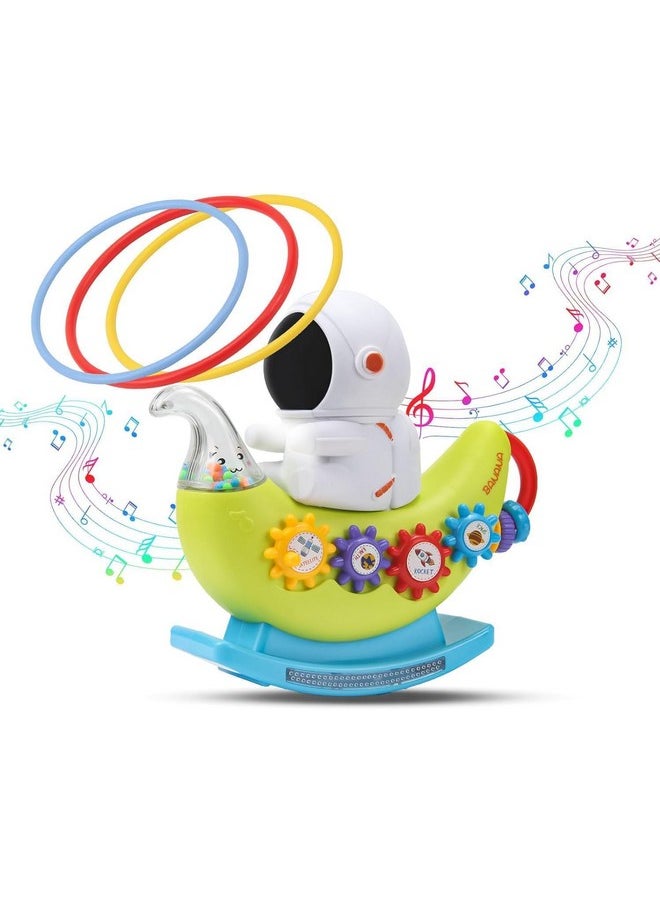 PLUSPOINT Musical Astronaut Wobbler Toy - Multicolor | Swaying Melody and Interactive Toy for Kids with Music and LED Lights | Playful & Fun | Birthday Gift for Children