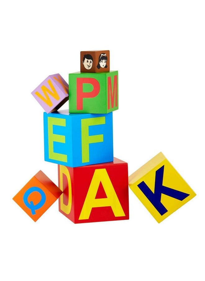 Eduedge alphabet tower is set of hollow blocks. Stacking these blocks enables observe and compare different sizes and arrange it in descending order. Enhances problem solving , observation, gross motor co-odination and helps to know alphabet. Develop motor skill and cognitive skill. Wooden learning toy suggested for children above 3 years of age.