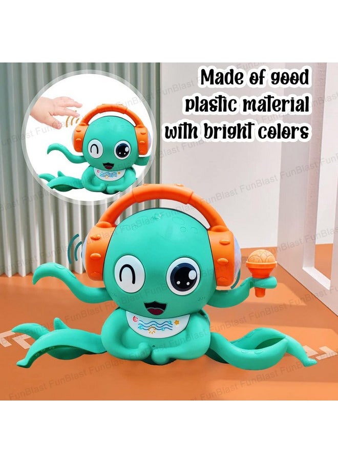 FunBlast Crawling Octopus Toy for Kids - Dancing Crawling Baby Toys, Electronic Walking Moving Toys for Babies Infant Toddlers Fun Play Interactive Early Learning Educational Toys