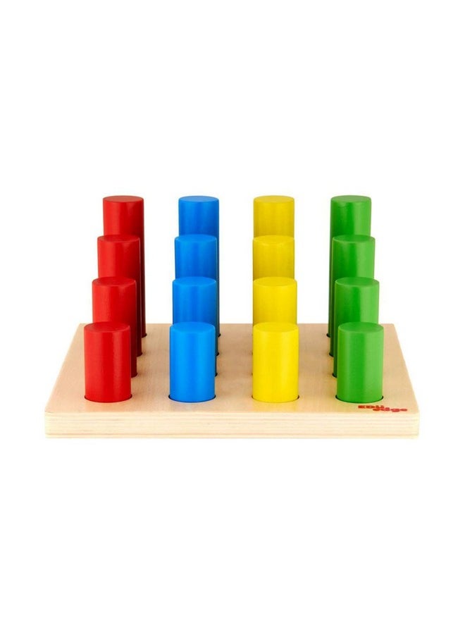 EDUEDGE Peg Ascender Enhance Motor Skill, Cognitive Skill and Mathematical Skill Wooden Learning Toy Suggested for Children Above Age of 3