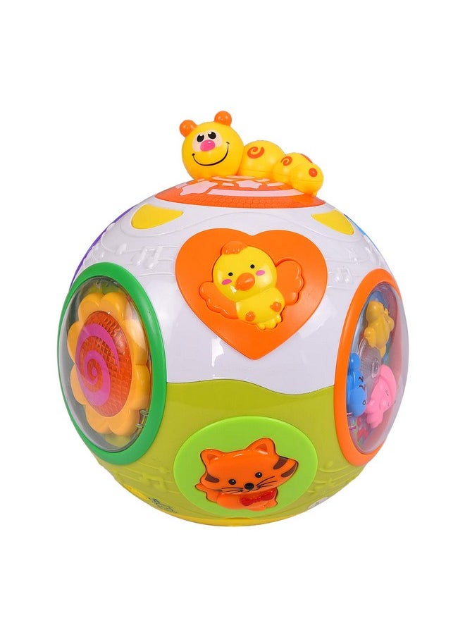 Smartcraft Educational Toddlers Musical Ball Toy with Automatic Rotation, Lights, Music, Animals Sounds Toys, Excellent Gift for 1 Year Old Baby