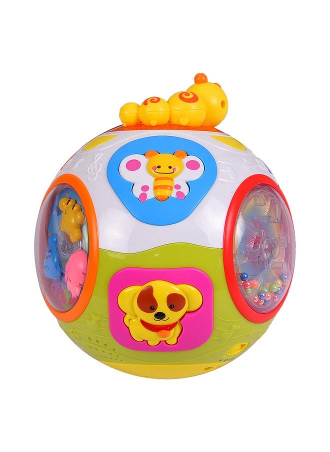 Smartcraft Educational Toddlers Musical Ball Toy with Automatic Rotation, Lights, Music, Animals Sounds Toys, Excellent Gift for 1 Year Old Baby