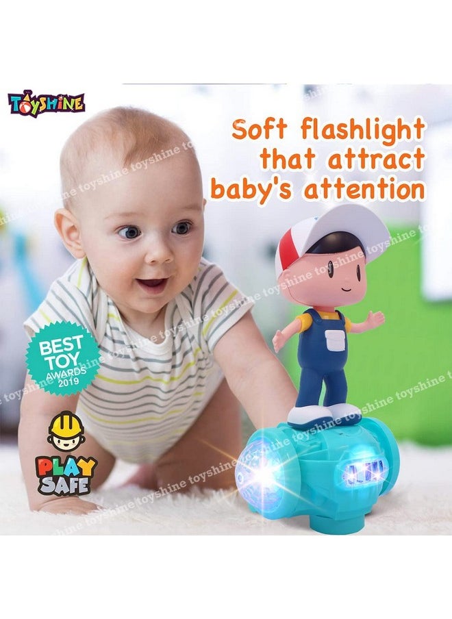 Toyshine Stunt Scooter Toy Lights and Sound Electric Car Model Toy Vehicles Toys for Toddlers Baby Kids Children Birthday- Multi Color