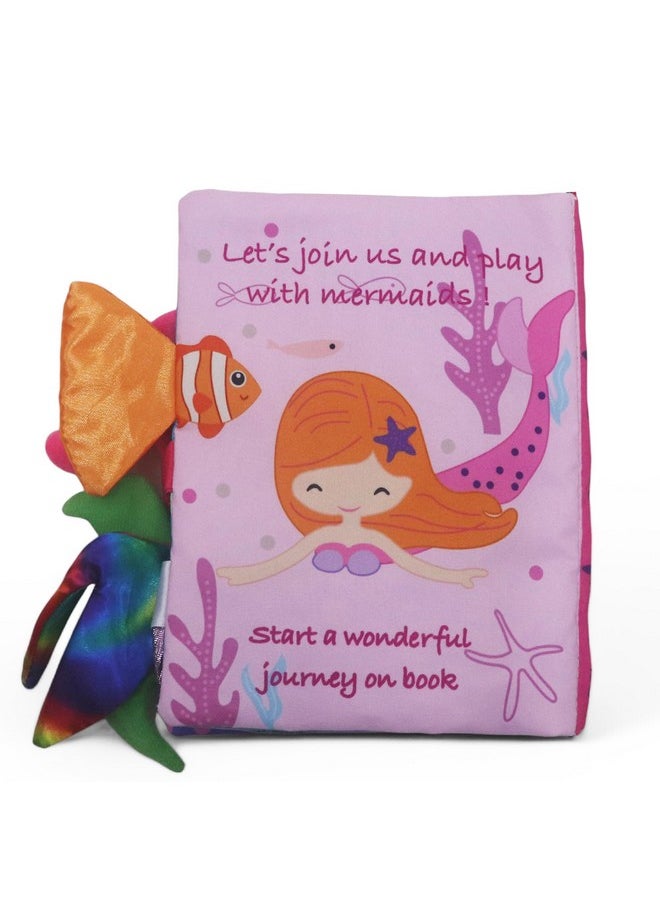 Kradyl Kroft Cloth Toy Books for Infants and Baby | Vibrant Colors and Textures | Educational and Entertainment Books for Little Babies (Mermaid Story)