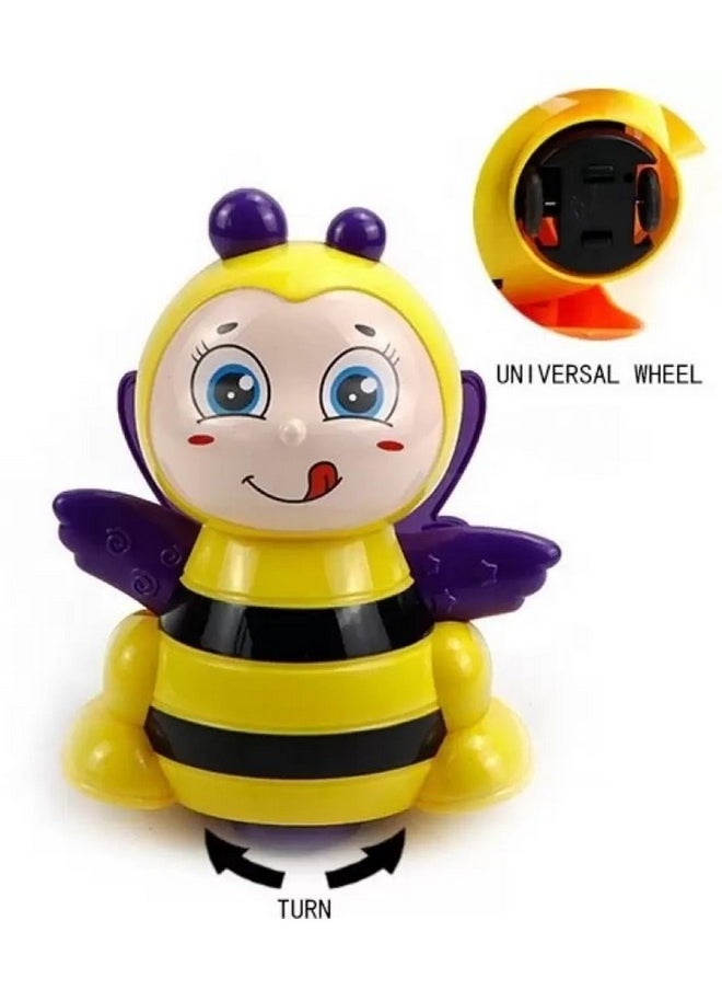Amitasha Electric Crawling Bee for Baby Musical Crawling Honey Bee, Infant Toy Tummy Time, Toddle Toy for Kids, Christmas Gift, Birthday Gifts, Baby Toy, Sound & Light Toy for Boys & Girls