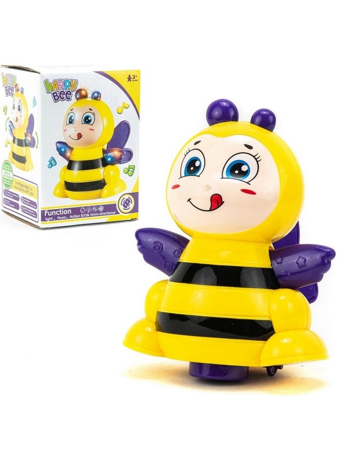 Amitasha Electric Crawling Bee for Baby Musical Crawling Honey Bee, Infant Toy Tummy Time, Toddle Toy for Kids, Christmas Gift, Birthday Gifts, Baby Toy, Sound & Light Toy for Boys & Girls