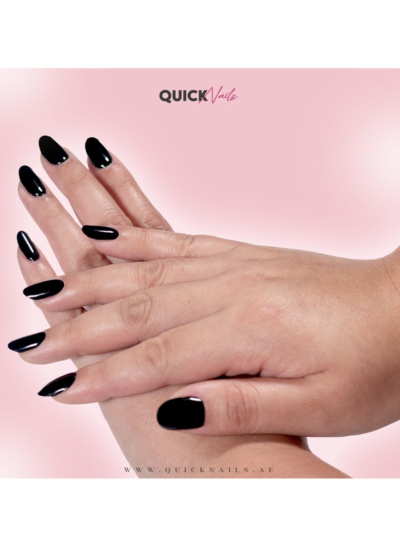 QUICK NAILS Semi-cured Gel Nail Sticker 20-pc Set Kit (UV Lamp curing required)