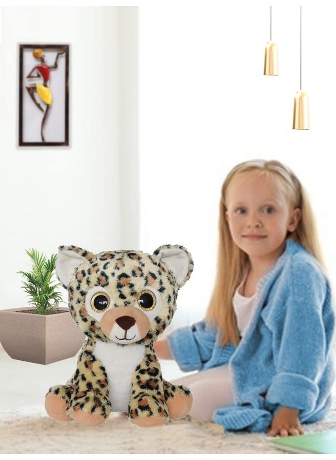 Mirada Cute Multicolor Leopard Soft Toy for Girls/Kids | Stuffed Plush Animal | - 25cm