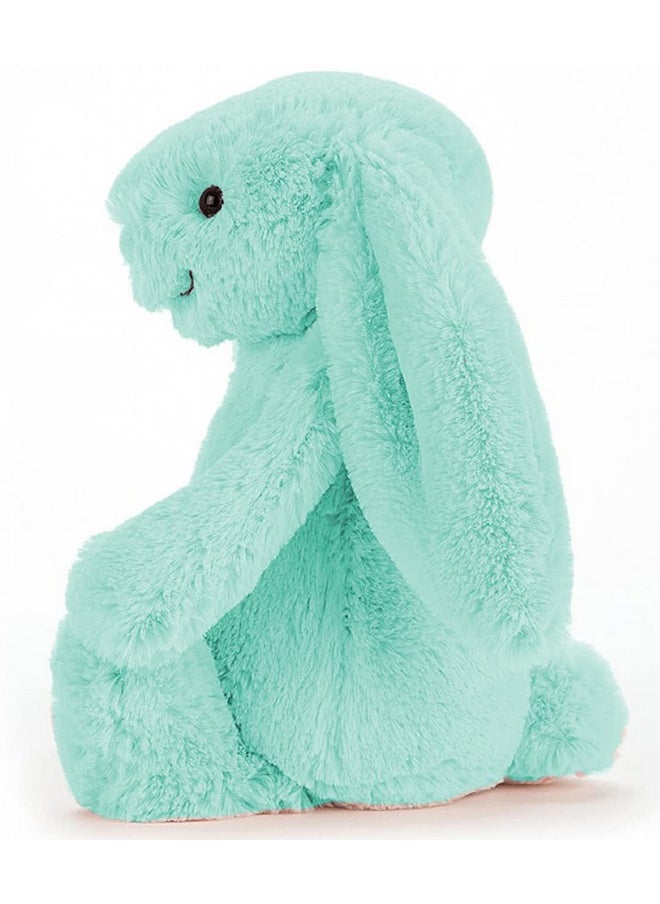 Mirada Cute Turquoise Bunny Soft Toy for Girls/Kids | Huggable Rabbit with Long Ears | Soft Stuffed Plush Animal |- 23cm