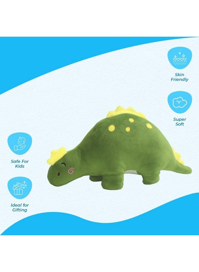 Ultra 16 inch Cute Stegosaurus Fully Stuffed Soft Plush Toy for Kids in Green|Animal Toy Birthday|Anniversary|Christmas|Diwali|Home Décor