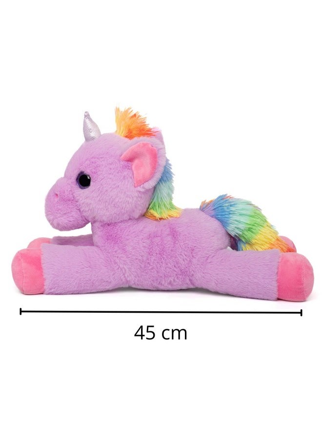 Mirada Floppy Unicorn Soft Toy - Purple | Magical Unicorn Gift for Girls/Kids | Soft and Huggable Unicorn Plush -45 cm