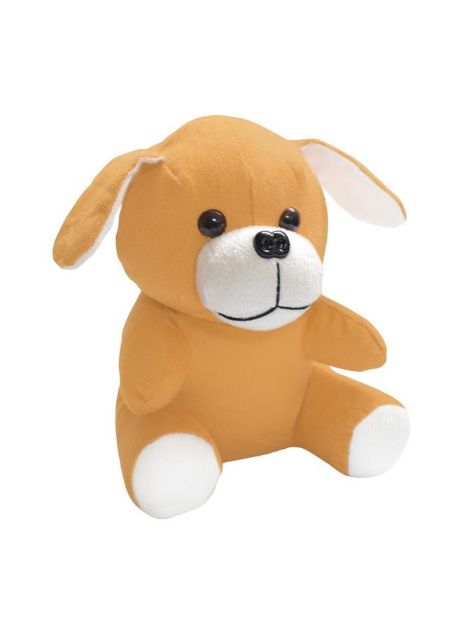 Ultra Cute Adorable Dog Stuffed Animal Soft Toy for Both Kids and Adults Perfect for Gifting on Birthdays Diwali Valentines Ideal for Home and Car Decor (Brown) 7 Inches