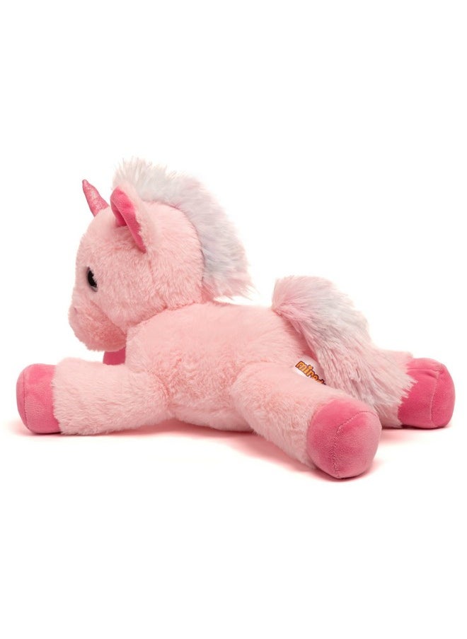 Mirada Unicorn Soft Toy Series | Awesome Gift for Girls/Kids | Floppy and Glittery with Sparkling Horn | Soft Stuffed Plush Animal | (Pink)