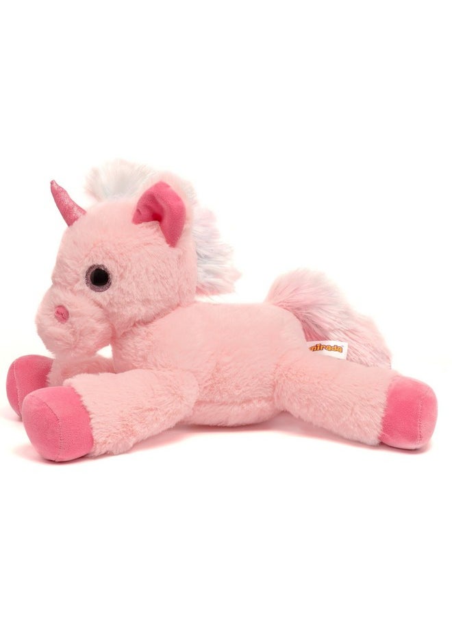 Mirada Unicorn Soft Toy Series | Awesome Gift for Girls/Kids | Floppy and Glittery with Sparkling Horn | Soft Stuffed Plush Animal | (Pink)