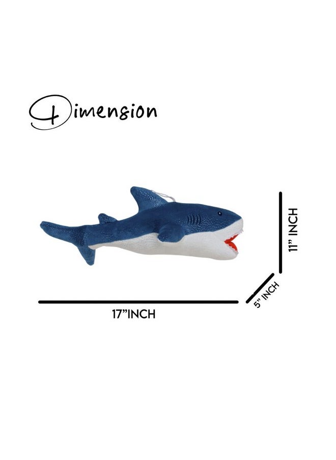 Ultra Stuffed Baby Shark Soft Toys Birthday Gifts for Kids Girls Boys (Blue)