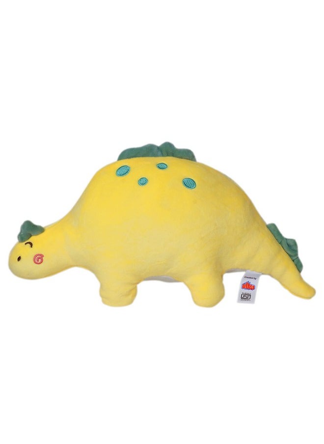 ERRECOM Dinosaur Stuffed Animal Cute Dinosaur 9 Inch Dinosaur Plush Toys Adorable Soft Dinosaur Toy for Kids Baby Birthday Party Favors Yellow