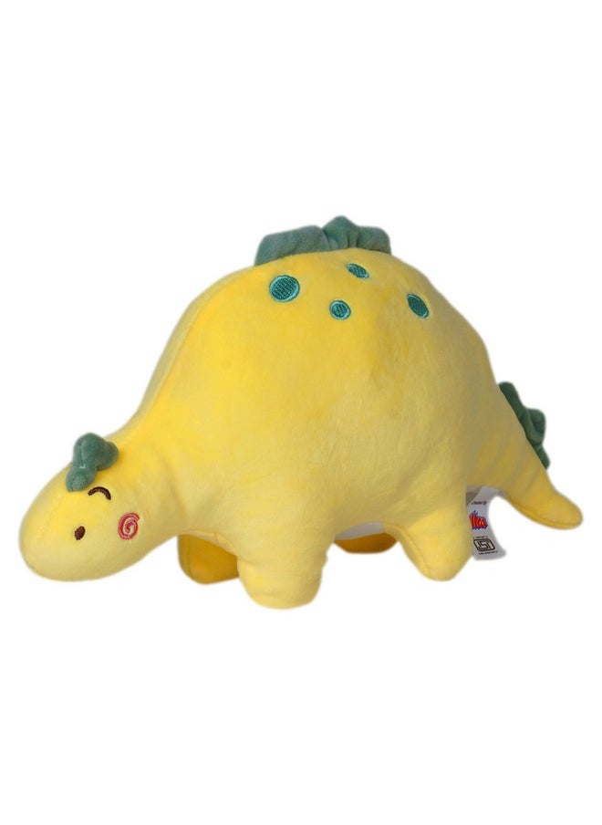 ERRECOM Dinosaur Stuffed Animal Cute Dinosaur 9 Inch Dinosaur Plush Toys Adorable Soft Dinosaur Toy for Kids Baby Birthday Party Favors Yellow