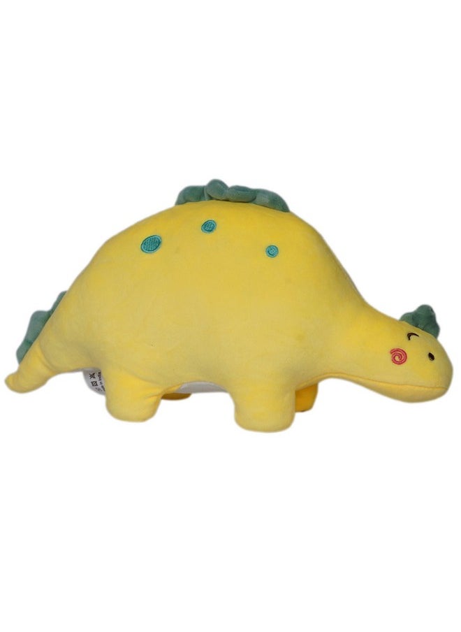 ERRECOM Dinosaur Stuffed Animal Cute Dinosaur 9 Inch Dinosaur Plush Toys Adorable Soft Dinosaur Toy for Kids Baby Birthday Party Favors Yellow