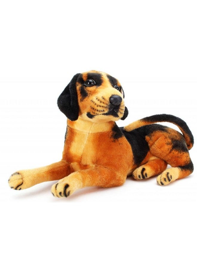 Tickles German Shepherd Dog Soft Stuffed Plush Animal Toy for Kids Boys & Girls (Color: Brown & Black Size: 28 cm)