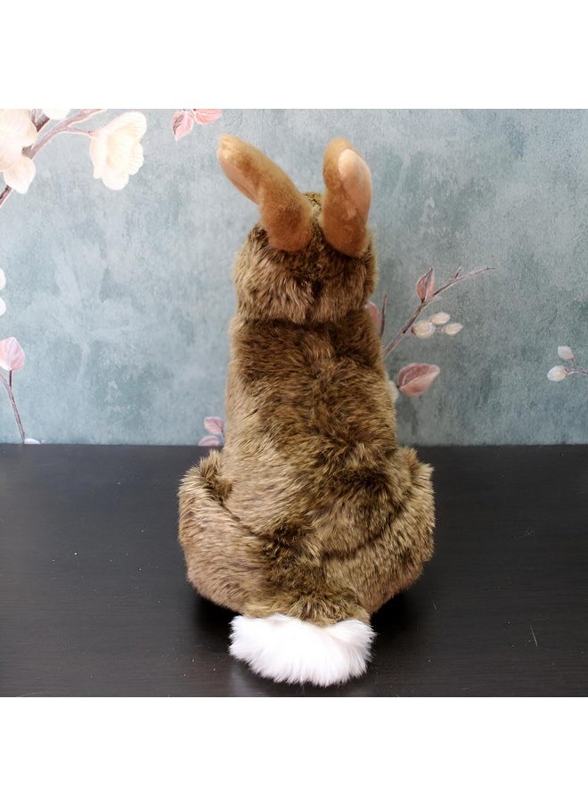 Tickles Cute Rabbit Soft Stuffed Plush Animal Toy for Kids Boys & Girls Birthday Gift (Color: Brown Size: 30 cm)