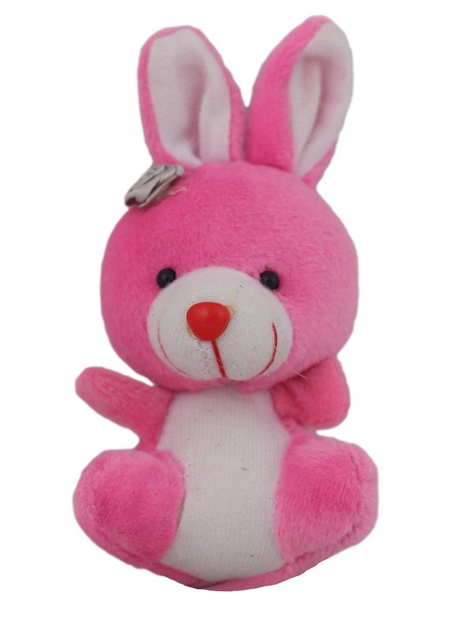 Tickles Rabbit Key Chain Soft Stuffed Animal Plush Toy for Kids Girl Birthday Gift, Set of 3 (Size: 7 cm Color: Multi)