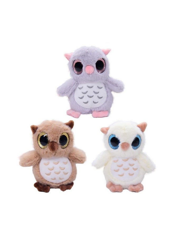 Cute Owl Soft Stuffed Plush Animal Toy For Kids Girls & Boys Children Birthday Gifts (Color: Brown Size: 20 Cm)