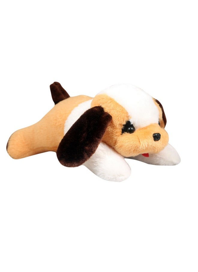 Tickles Beige Puppy Dog Soft Stuffed Plush Animal Toy for Kids (Color:Beige Size: 32 cm)