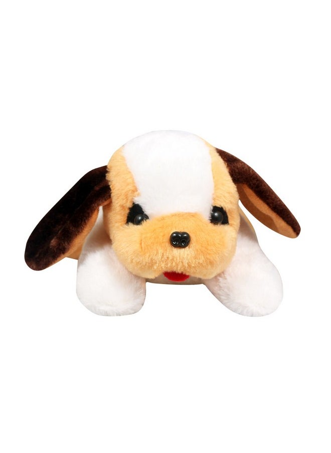 Tickles Beige Puppy Dog Soft Stuffed Plush Animal Toy for Kids (Color:Beige Size: 32 cm)