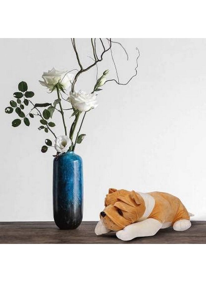 Tickles Bull Dog Soft Stuffed Plush Animal Toy for Kids (Size: 35 cm Color: Brown)