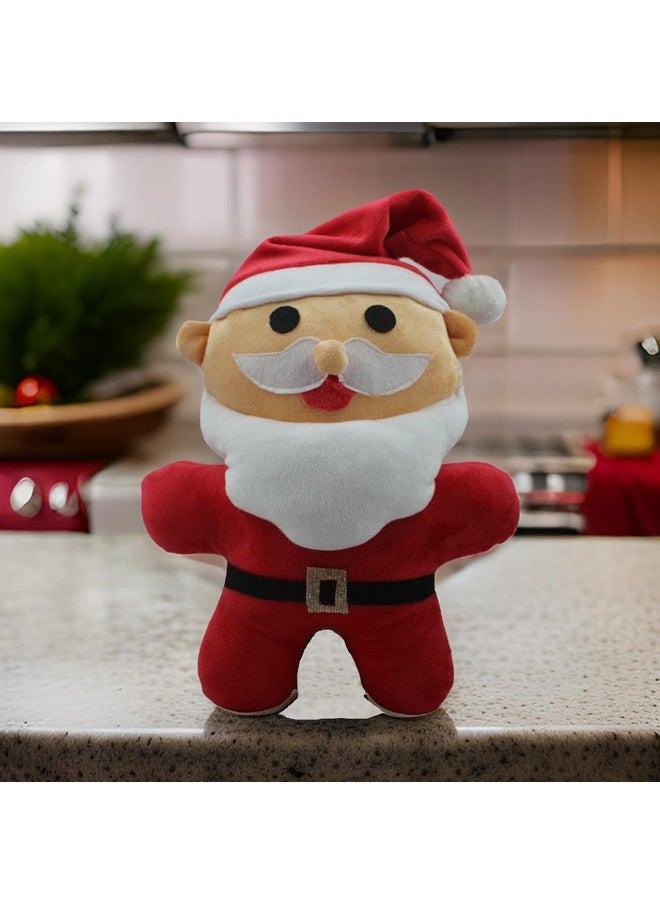 Tickles Santa Claus Soft Stuffed Plush Toy for Kids Boys & Girls, Christmas Day (Size: 25 cm, Color: Red)