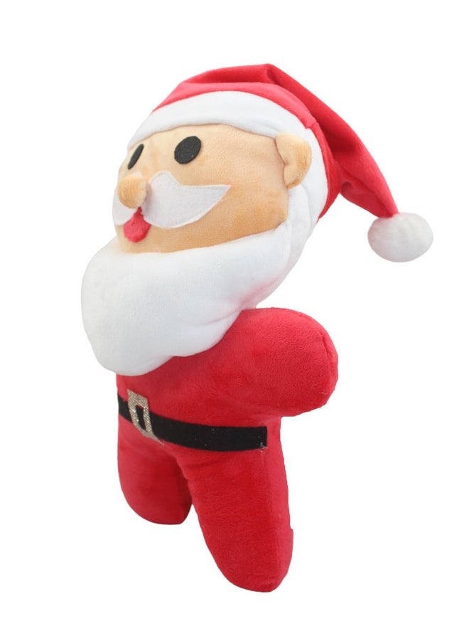 Tickles Santa Claus Soft Stuffed Plush Toy for Kids Boys & Girls, Christmas Day (Size: 25 cm, Color: Red)