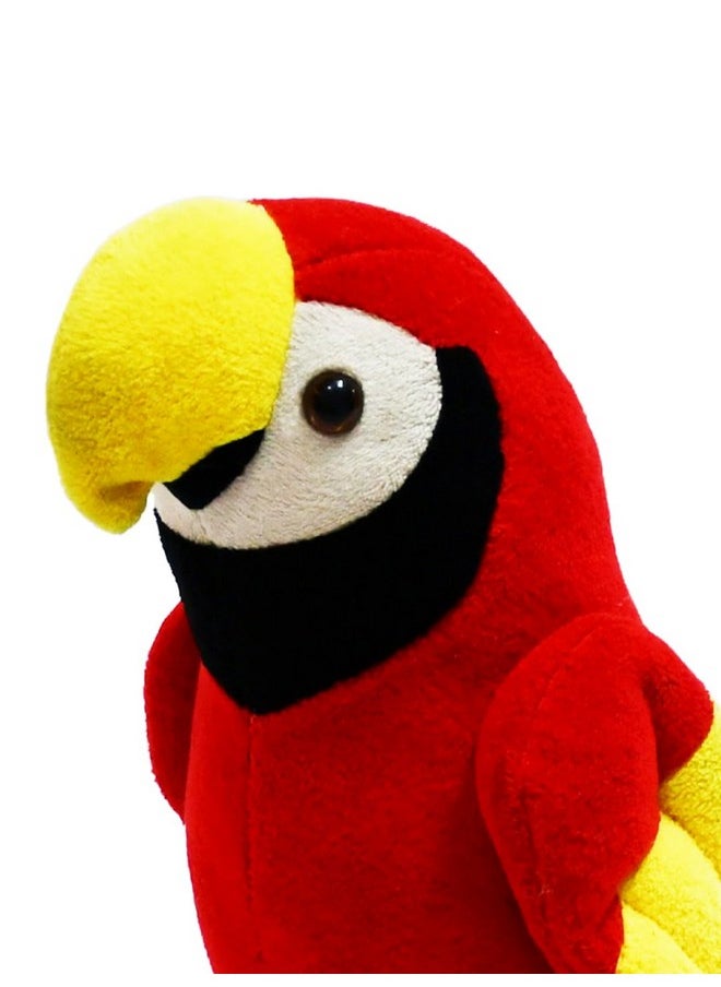 Mirada Cute Red Parrot Soft Toy for Girls/Kids | Stuffed Plush Animal | - 21cm