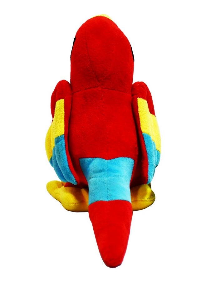 Mirada Cute Red Parrot Soft Toy for Girls/Kids | Stuffed Plush Animal | - 21cm