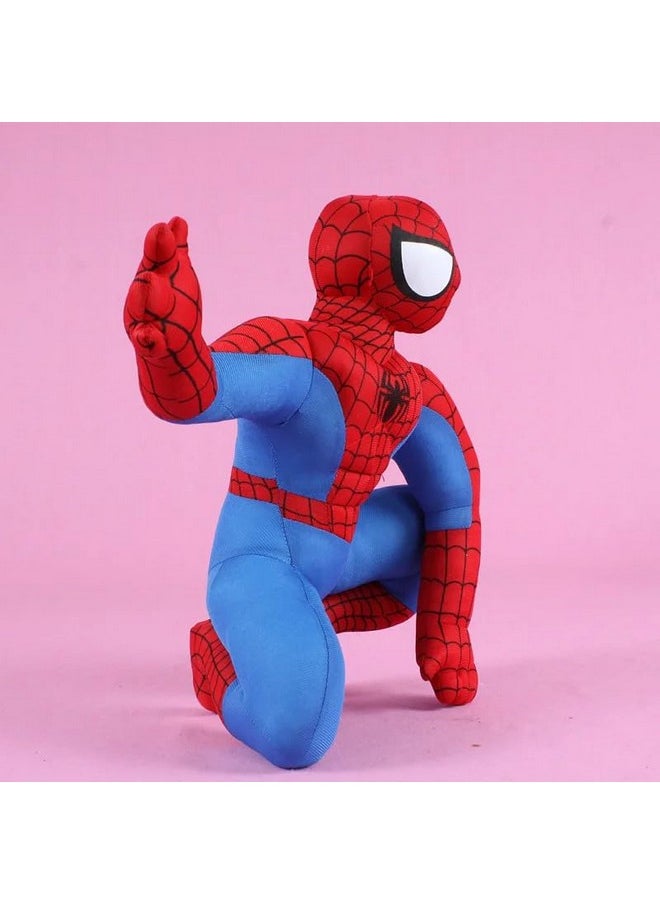 Tickles Kids Favourite Super Hero Soft Stuffed Plush Toy for Kids Boys & Girls (Color: Red & Blue Size: 30 cm)