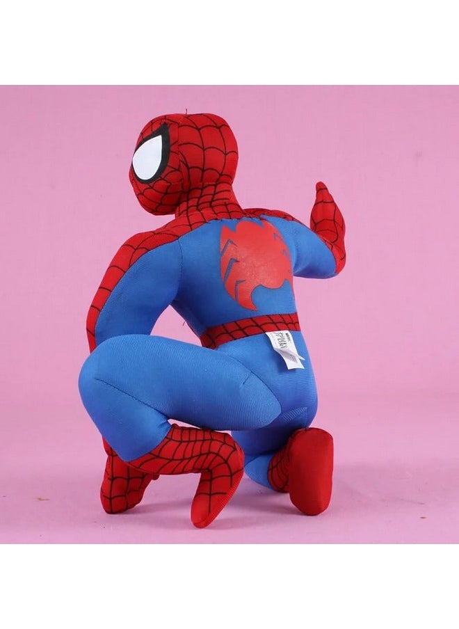 Tickles Kids Favourite Super Hero Soft Stuffed Plush Toy for Kids Boys & Girls (Color: Red & Blue Size: 30 cm)