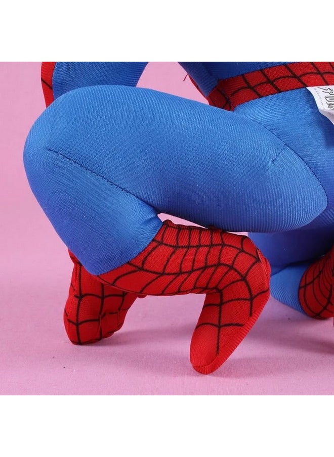 Tickles Kids Favourite Super Hero Soft Stuffed Plush Toy for Kids Boys & Girls (Color: Red & Blue Size: 30 cm)