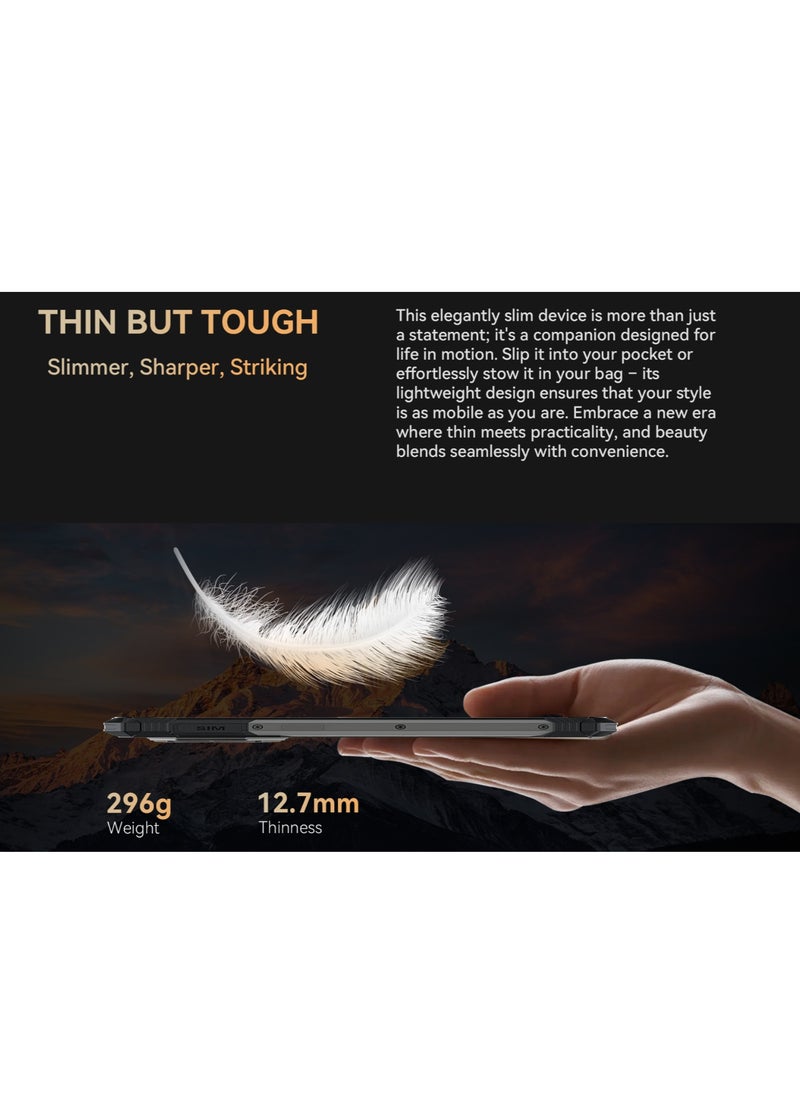 CUBOT Kingkong AX Outdoor Mobile Phone Android 14 - Outdoor Smartphone Without Contract, 24GB + 256GB/1TB Construction Site Mobile Phone, 100MP Smartphone, 6.58 Inch FHD + 120Hz, 1.32 Inch Back