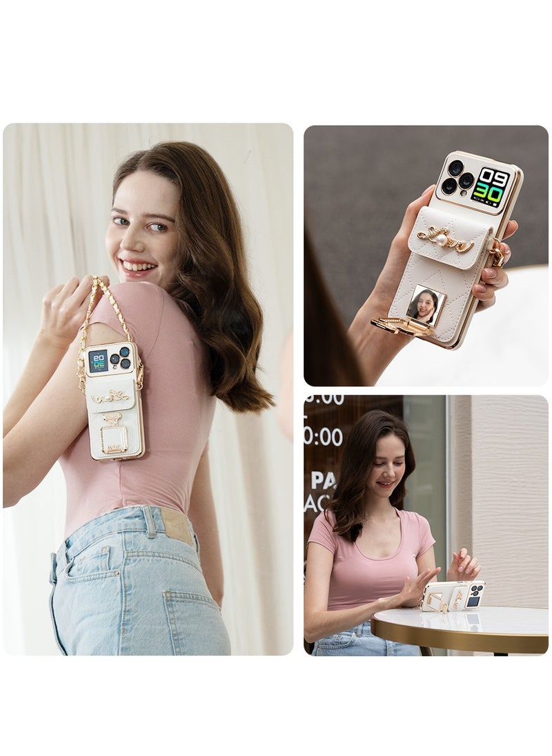 Hafury V1 smartphone Android, 16GB RAM (8GB+8GB), 256GB ROM (supports 1TB expansion), dual screen, 64MP camera, 32MP selfie camera, NFC, global version, 4G smartphone Android, Black with Gift Covers , beautiful women's phone, best gift