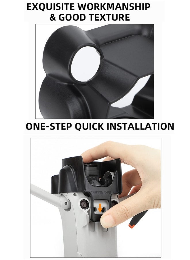 Lens Hood for DJI Mini 3 Pro Lens Cover Sunshade Protective Cover Gimbal Camera Guard Accessories (Black)