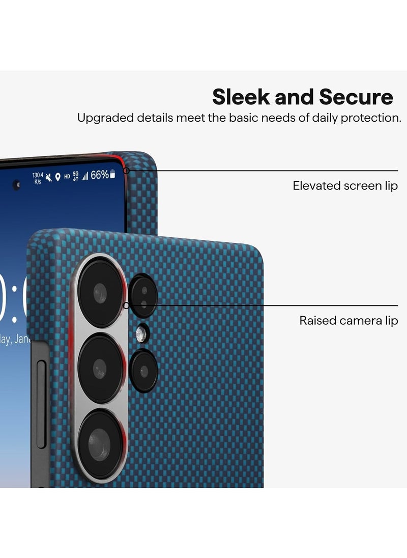 pitaka Case for Samsung Galaxy S25 Ultra, 6.8 Inch, Compatible with MagSafe, Slim & Light Samsung Galaxy S25 Ultra Case, 1500D Aramid Fiber Made [MagEZ Case 4 - Moonrise]