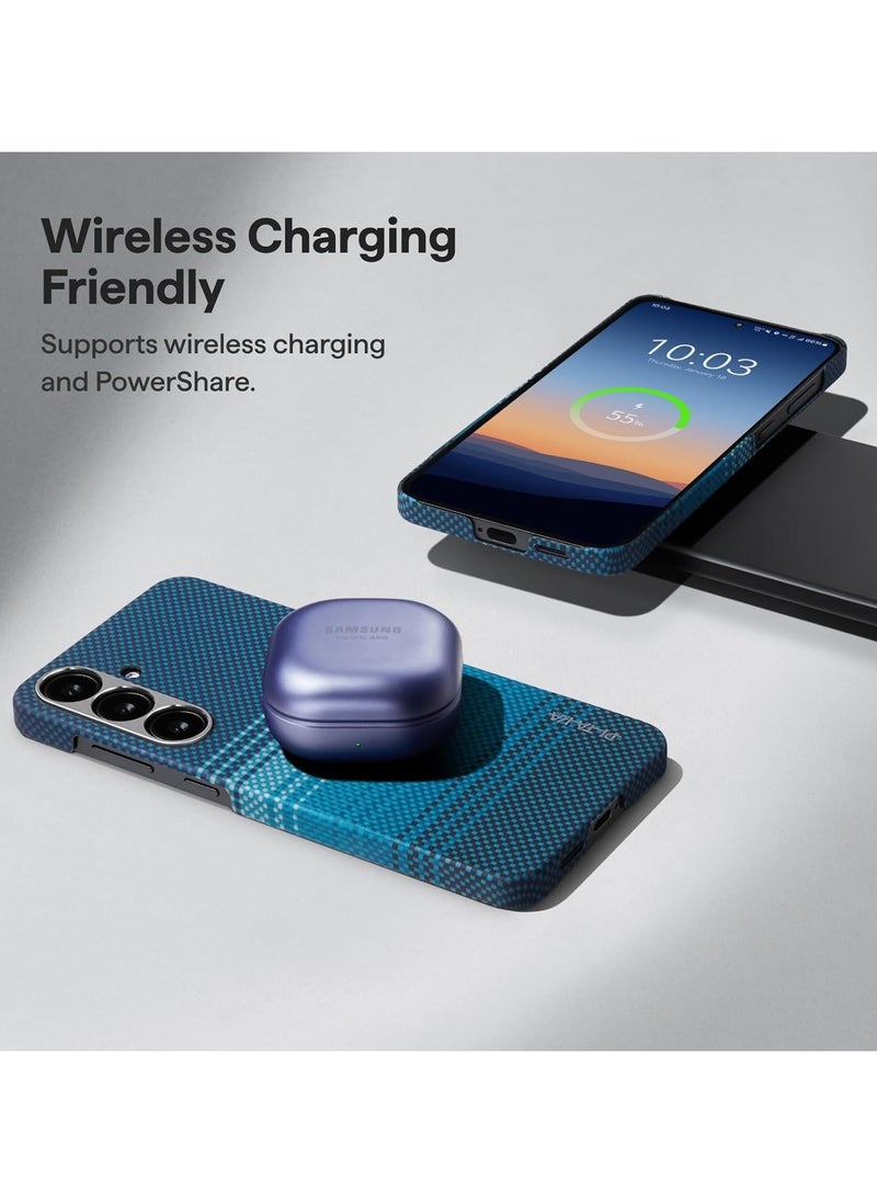 pitaka Case for Samsung Galaxy S25, 6.2 Inch, Compatible with MagSafe, Slim & Light Samsung Galaxy S25 Case, 1500D Aramid Fiber Made [MagEZ Case 4 - Moonrise]