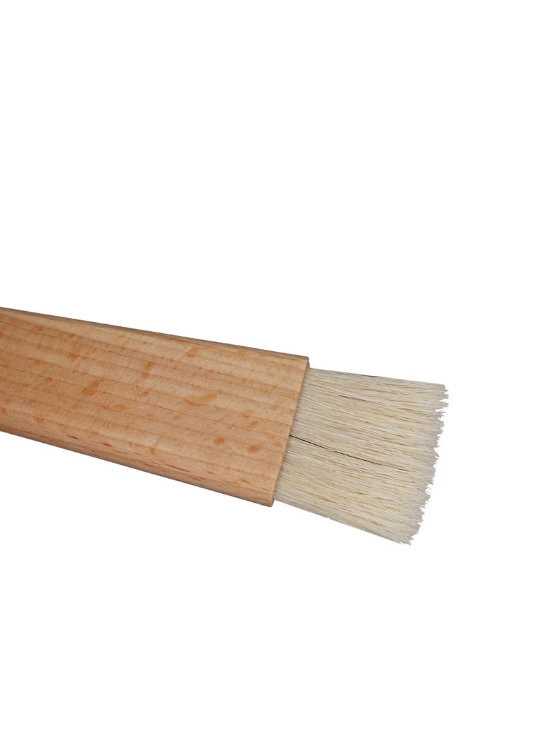 Exceliy 2 Sets Pastry Brushes with Wooden Handle Natural Bristles for Basting Spreading Butter Oil in Barbecue Baking Kitchen Cooking
