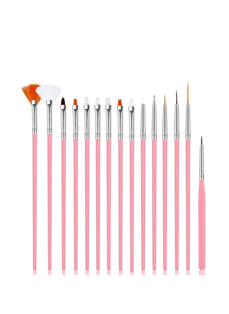 30 Pcs Cake Decorating Brushes Cake Painting Brushes Food Paint Brush Multiple Function Fondant Brush Cookie Brushes DIY Tool Set Cake Decorating Painting Tool Icing Pastry Brush for Baking (Pink)