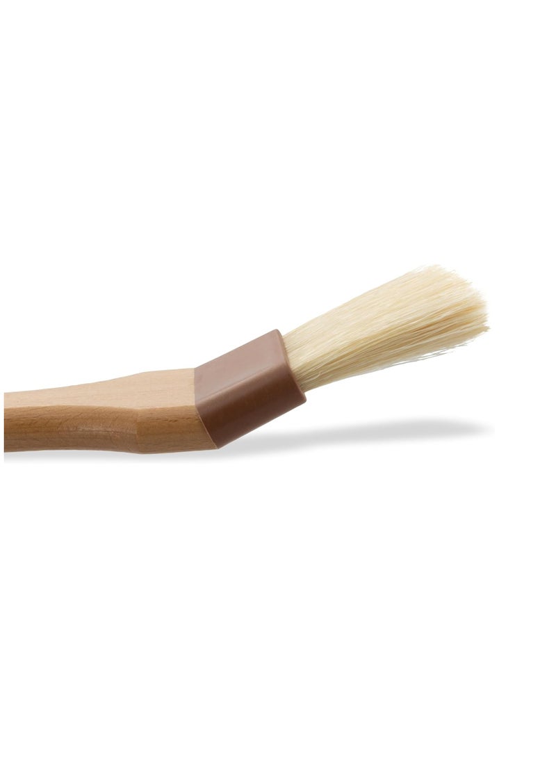 SPARTA 4037000 Boarhair Angled Pastry Brush, Basting Brush With Handle Hole, 2 Inches, Brown