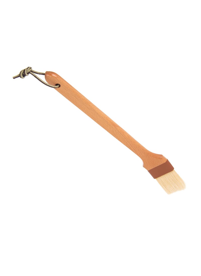 SPARTA 4037000 Boarhair Angled Pastry Brush, Basting Brush With Handle Hole, 2 Inches, Brown