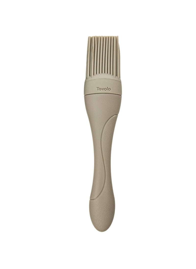 Tovolo Small 7” Heat Resistant Kitchen Silicone Cooking Brush Great for Pastry Baking Basting Sauces Marinades Glazing Oil Brushing Baste Meats Pastries Cakes Desserts, Slate Gray