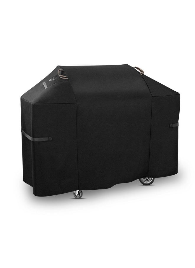 Heavy Duty 58 Inch Grill Cover for Weber Genesis 300 & Genesis II 300 Series 7130 Grills,600D Rip-Proof Material BBQ Cover,Waterproof UV and Fade Resistant Cover with Straps,Compared to Weber 7130