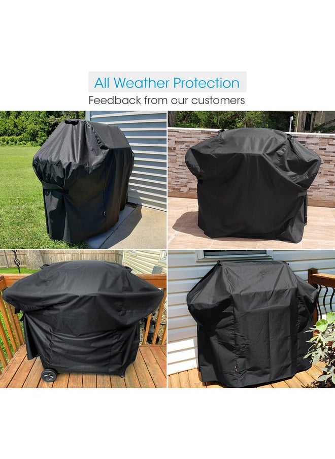 Unicook 58 Inch Grill Cover for Weber Genesis II, Genesis II LX 300 Series and Genesis 300 Series Gas Grills, Heavy Duty Waterproof Barbecue Cover, Fade Resistant BBQ Cover, Compared to Weber 7130