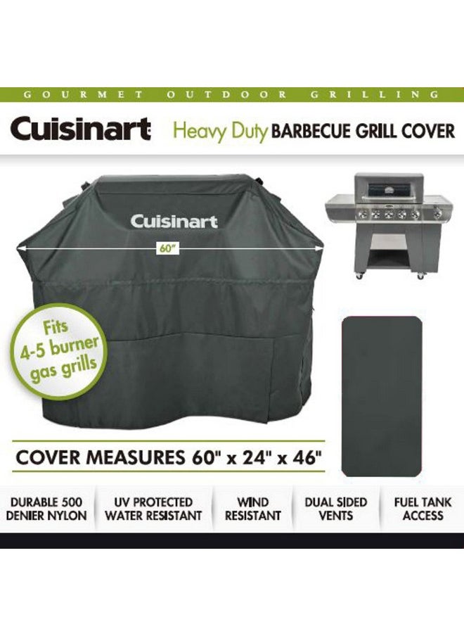 Cuisinart CGWM-040 Heavy-Duty 4-5 Burner Gas Grill Cover, 60 x 24 x 46