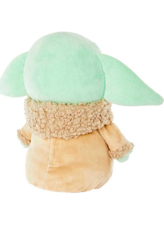Mattel Star Wars Jumping Grogu Plush Toy with Jumping Action & Sounds, Soft Doll Inspired by Star Wars Mandalorian Book of Boba Fett